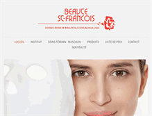 Tablet Screenshot of beautesaintfrancois.ch
